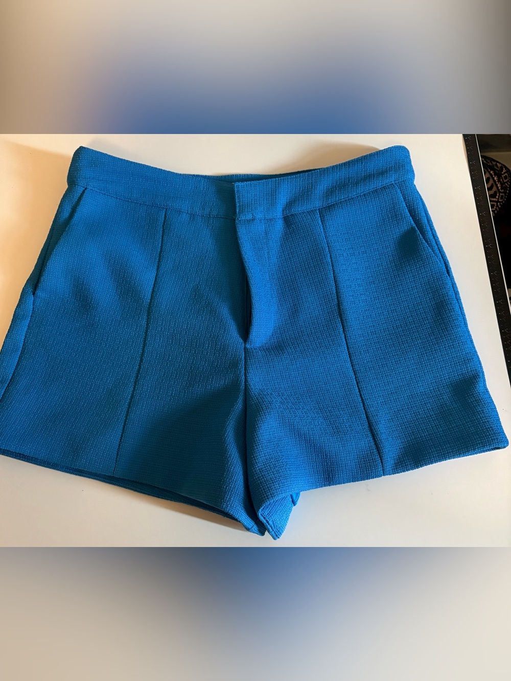 Blue Mod on Trend High Waisted Shorts